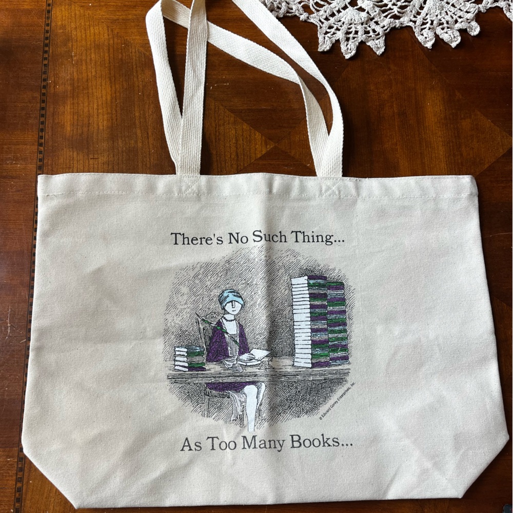 There’s no such thing as too many books…Canvas Book Tote Bag